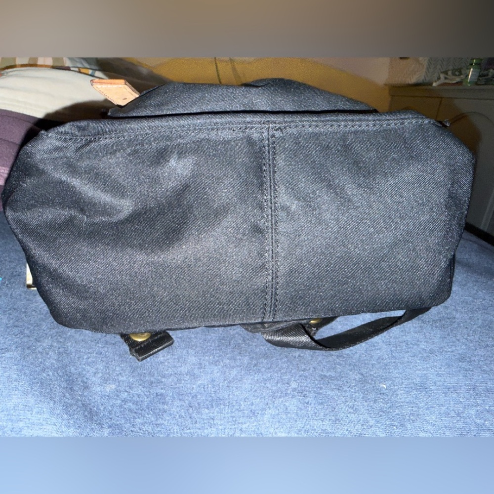 Doughnut Women's 16L Black backpack with Brown Leather Accents - Picture 6 of 10